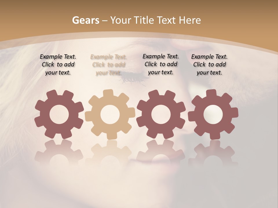 A Man And A Woman Are Looking At Each Other PowerPoint Template