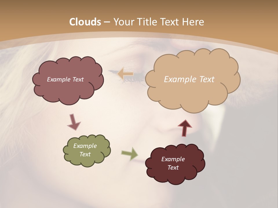 A Man And A Woman Are Looking At Each Other PowerPoint Template
