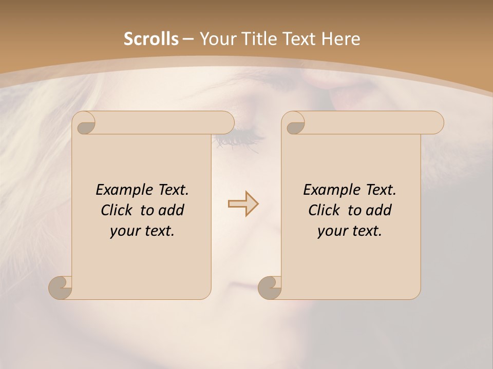 A Man And A Woman Are Looking At Each Other PowerPoint Template