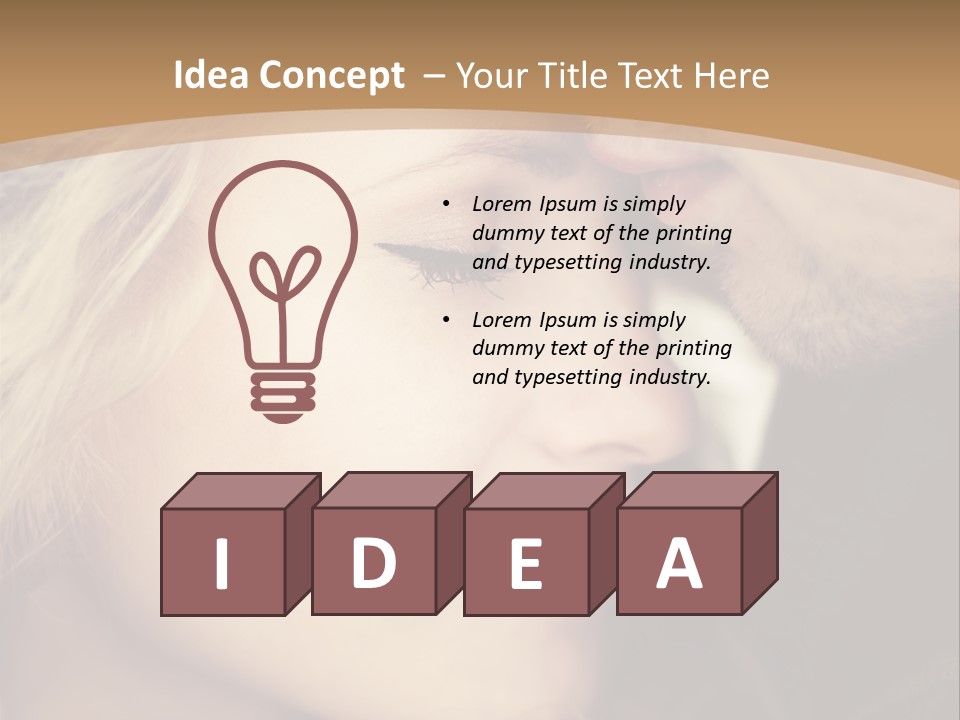 A Man And A Woman Are Looking At Each Other PowerPoint Template