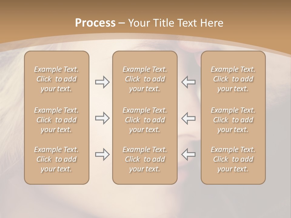 A Man And A Woman Are Looking At Each Other PowerPoint Template