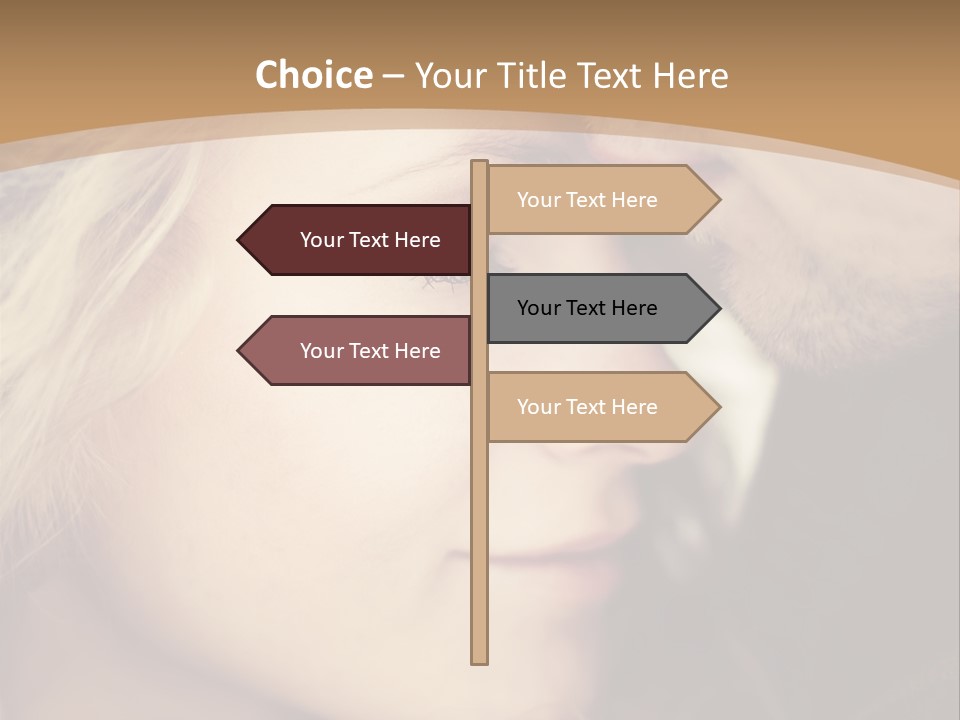 A Man And A Woman Are Looking At Each Other PowerPoint Template
