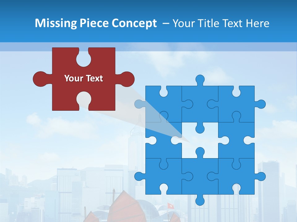 A Boat With Red Sails In A Body Of Water With A City In The Background PowerPoint Template