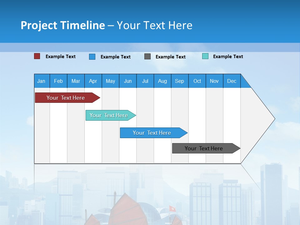 A Boat With Red Sails In A Body Of Water With A City In The Background PowerPoint Template