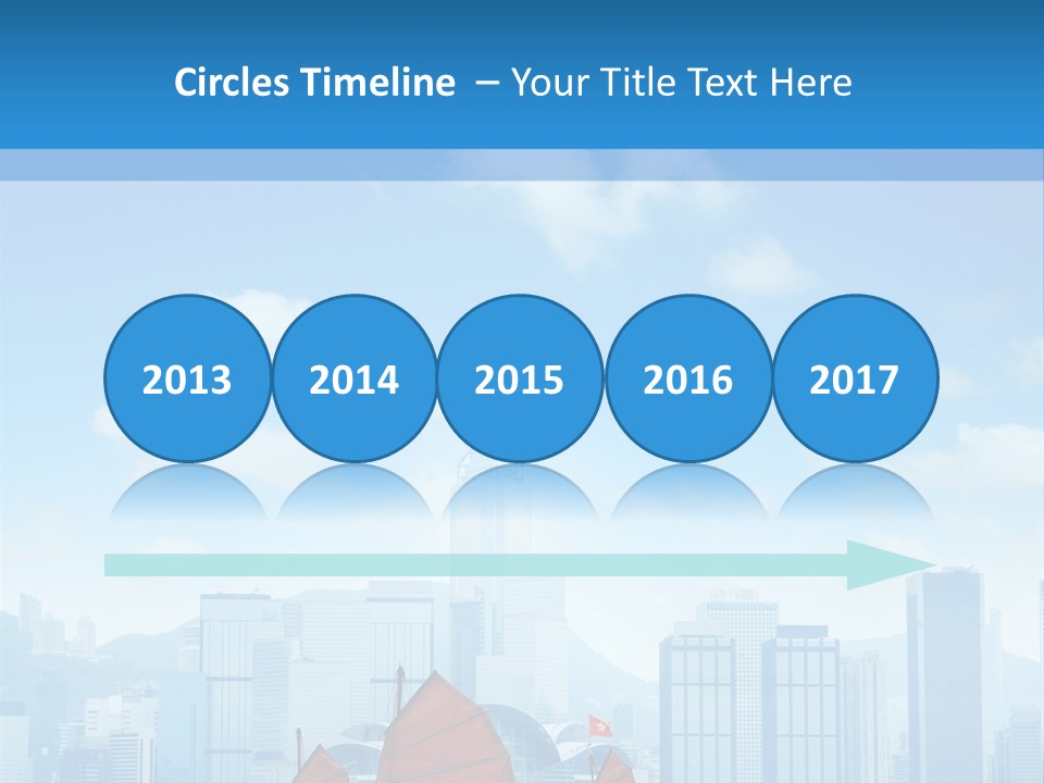 A Boat With Red Sails In A Body Of Water With A City In The Background PowerPoint Template