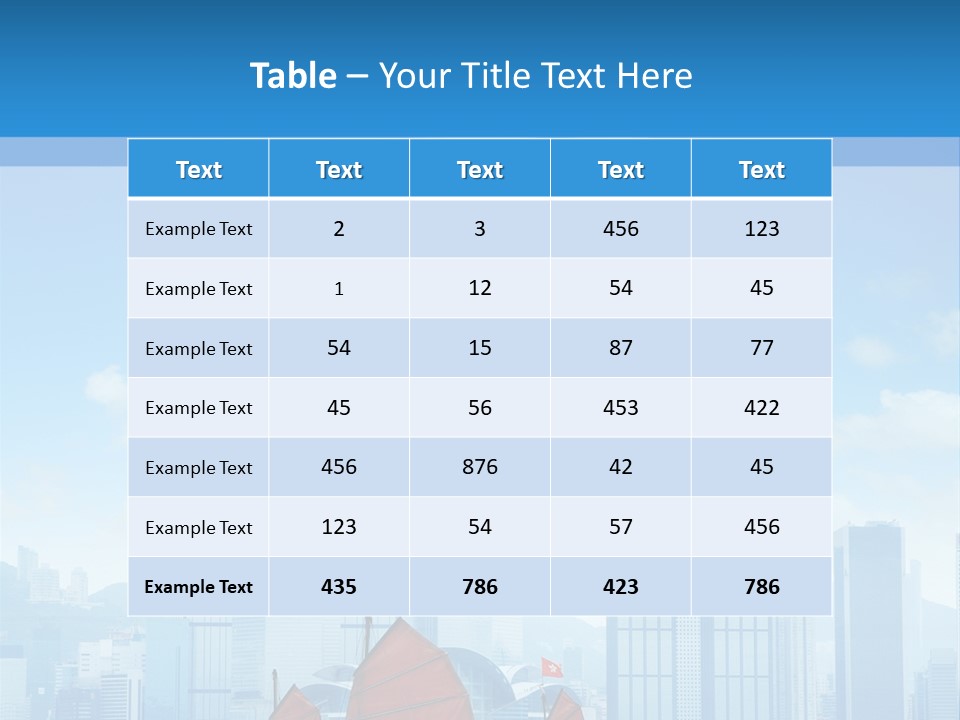 A Boat With Red Sails In A Body Of Water With A City In The Background PowerPoint Template