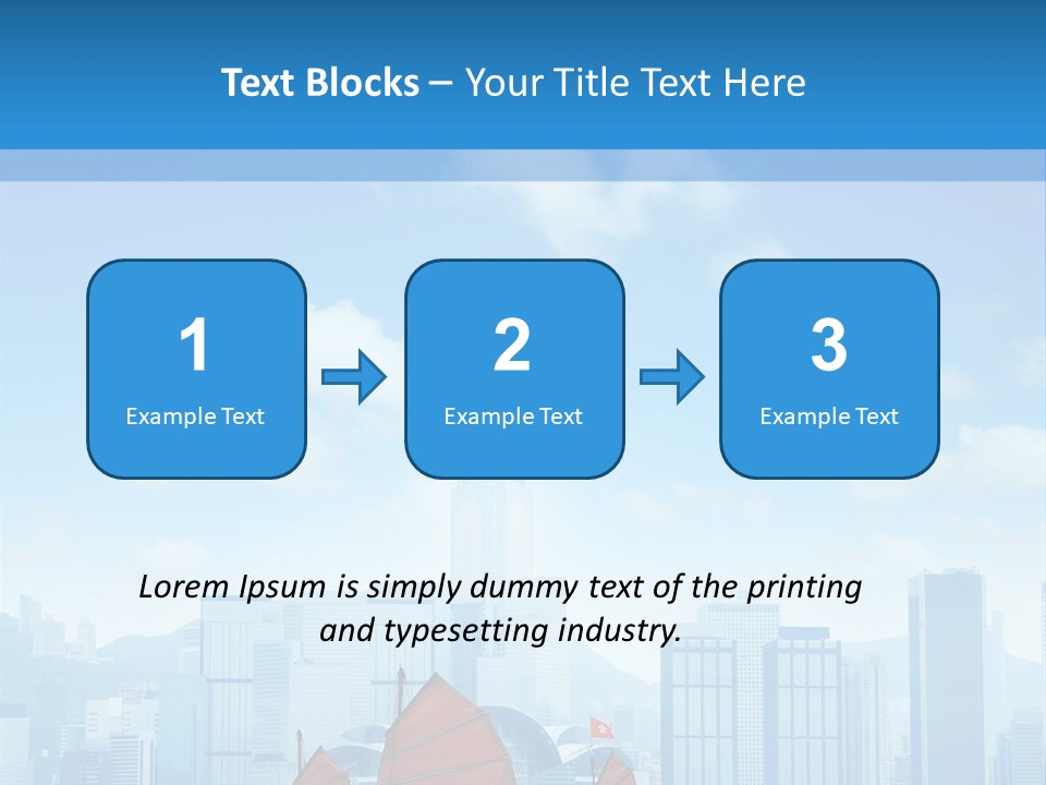 A Boat With Red Sails In A Body Of Water With A City In The Background PowerPoint Template