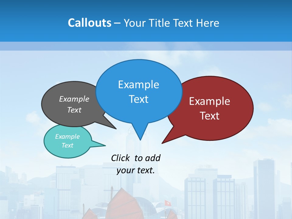 A Boat With Red Sails In A Body Of Water With A City In The Background PowerPoint Template