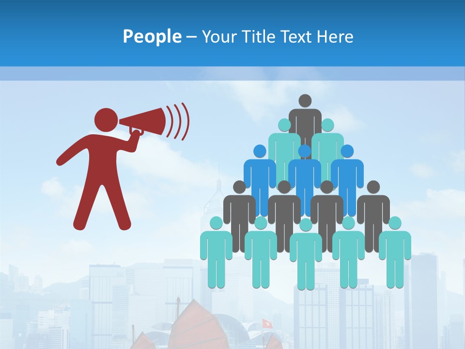 A Boat With Red Sails In A Body Of Water With A City In The Background PowerPoint Template