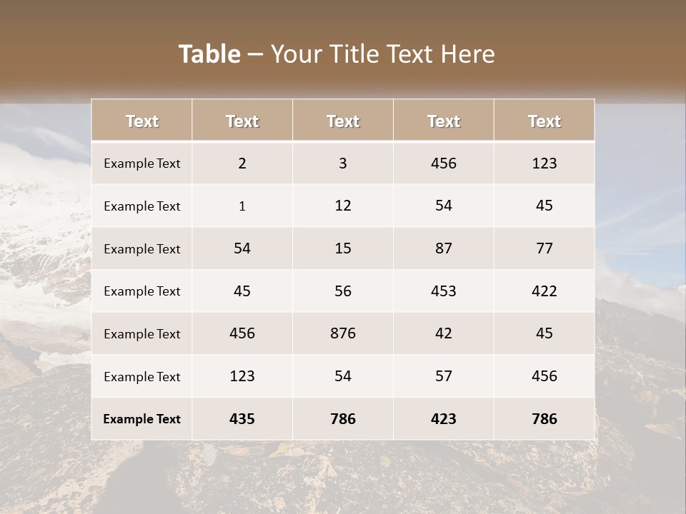 A Man Hiking Up A Mountain With A Backpack PowerPoint Template