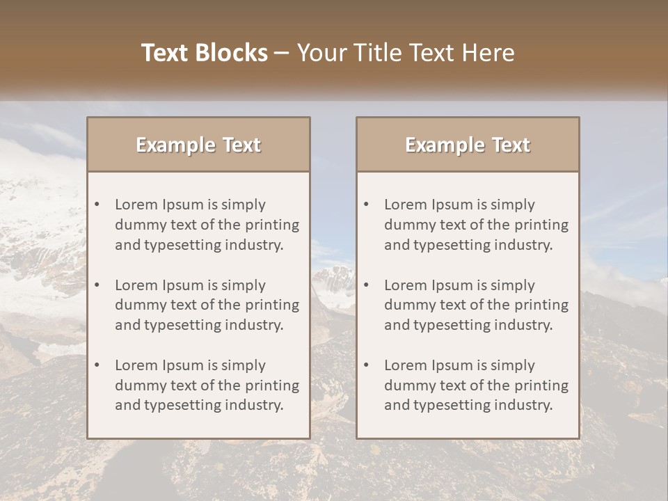A Man Hiking Up A Mountain With A Backpack PowerPoint Template
