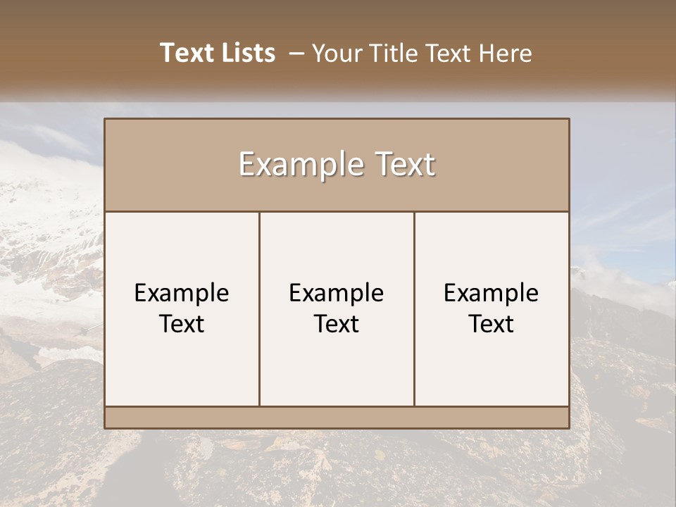 A Man Hiking Up A Mountain With A Backpack PowerPoint Template