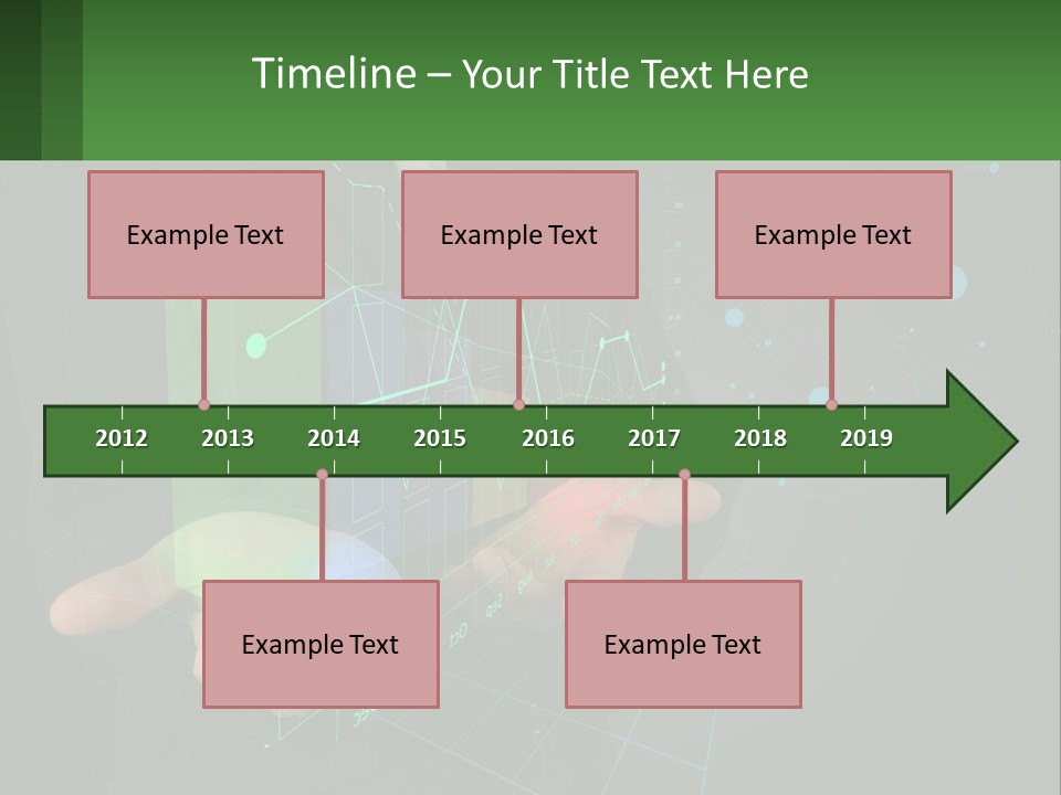 A Man In A Business Suit Holding A Green Business Card PowerPoint Template