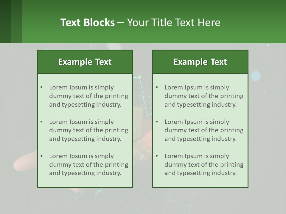 A Man In A Business Suit Holding A Green Business Card PowerPoint Template