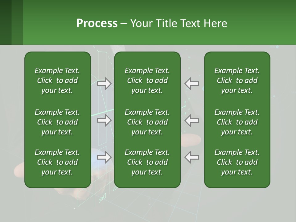 A Man In A Business Suit Holding A Green Business Card PowerPoint Template