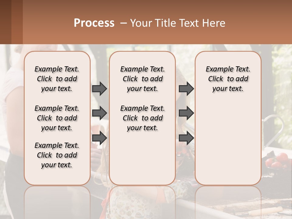 A Woman And A Little Girl Are In A Greenhouse PowerPoint Template