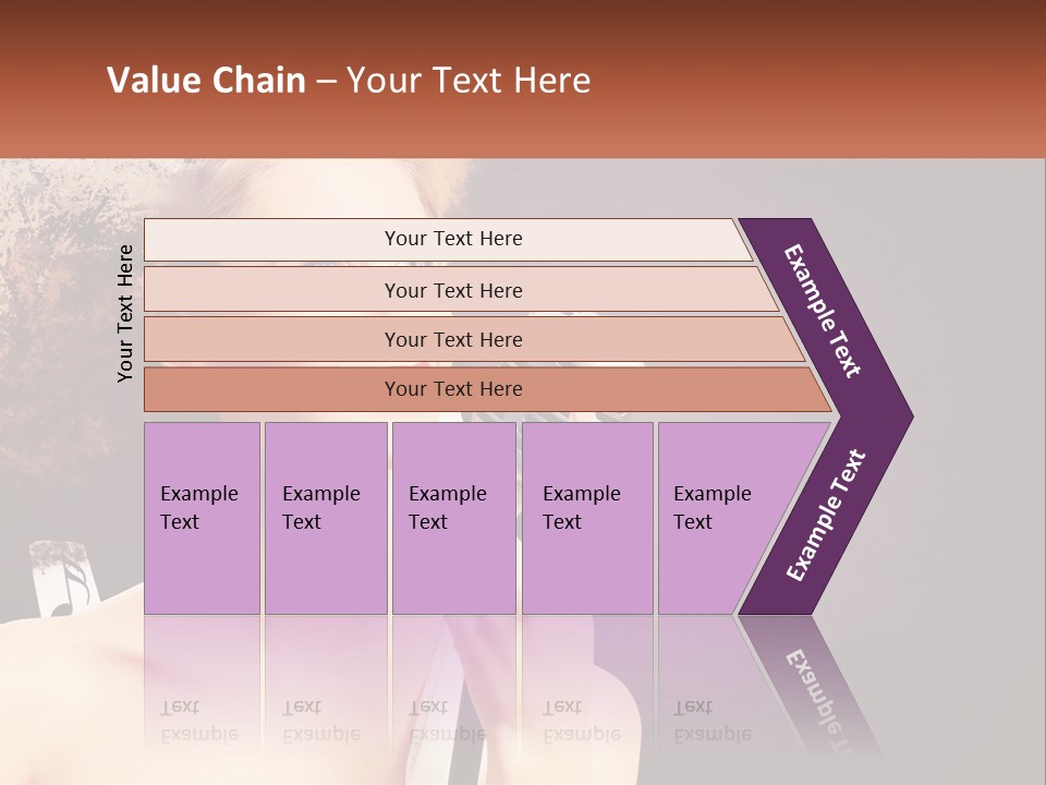A Woman Holding A Microphone In Front Of Her Face PowerPoint Template