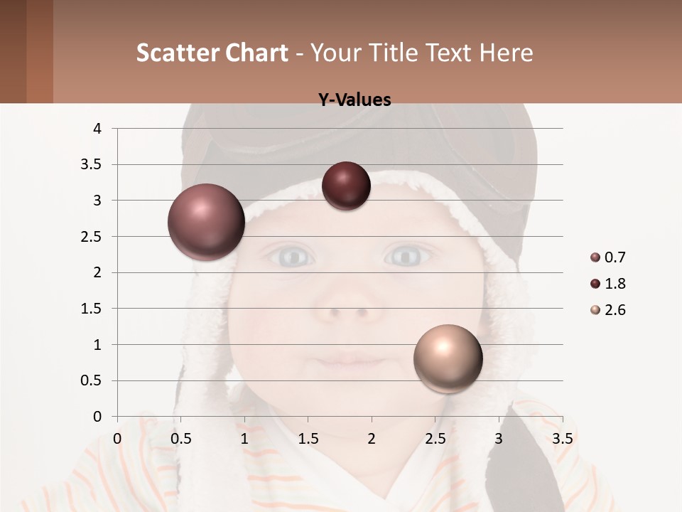 A Baby Wearing A Monkey Hat With A Name Tag PowerPoint Template
