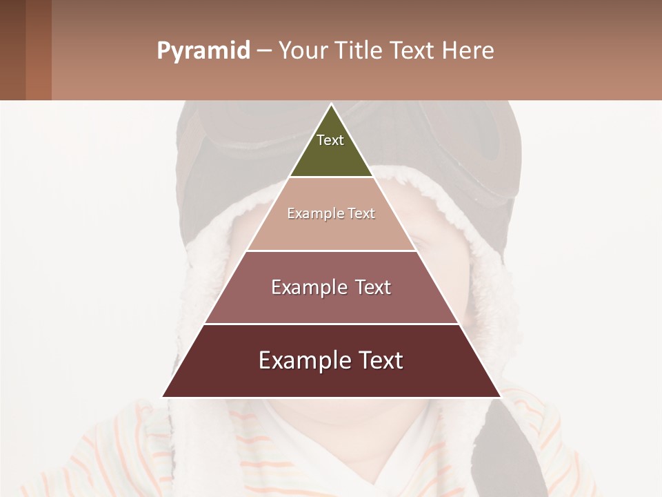 A Baby Wearing A Monkey Hat With A Name Tag PowerPoint Template