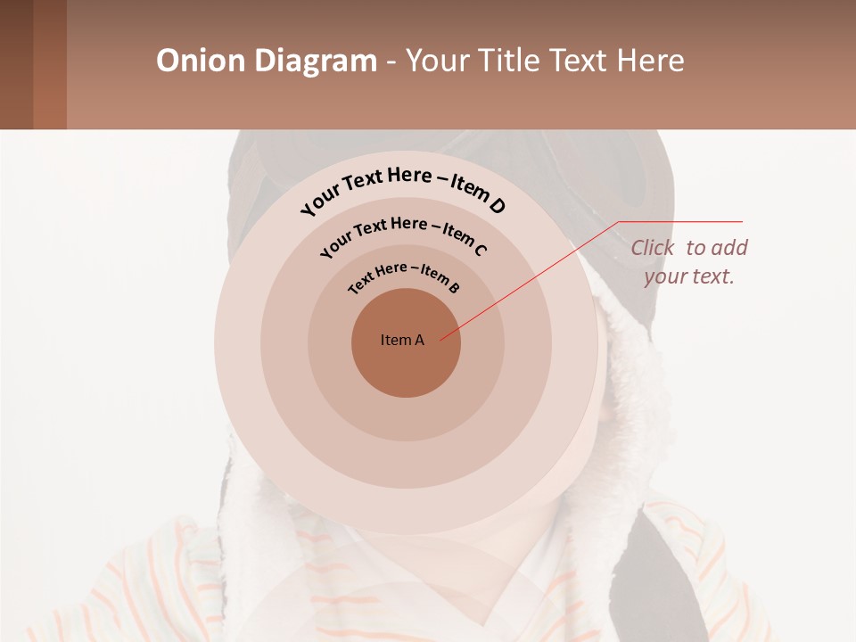 A Baby Wearing A Monkey Hat With A Name Tag PowerPoint Template