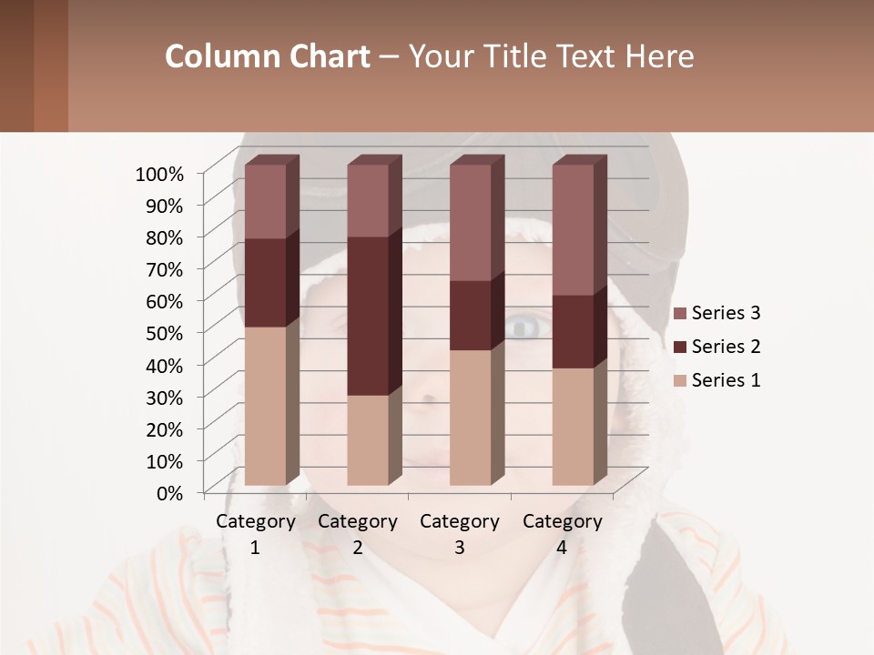 A Baby Wearing A Monkey Hat With A Name Tag PowerPoint Template