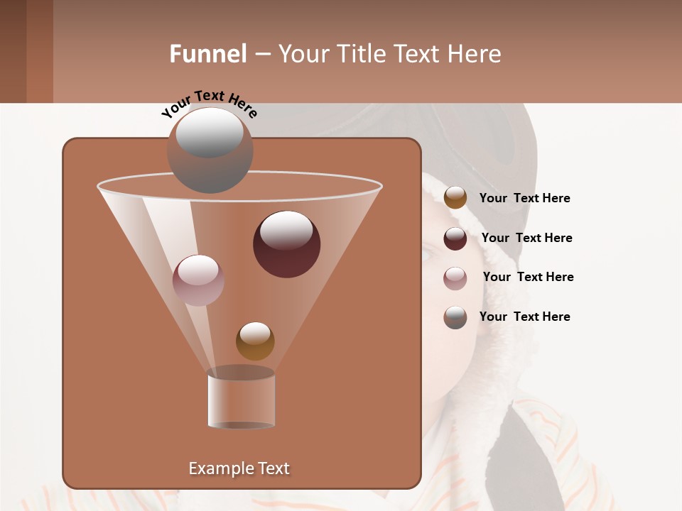 A Baby Wearing A Monkey Hat With A Name Tag PowerPoint Template