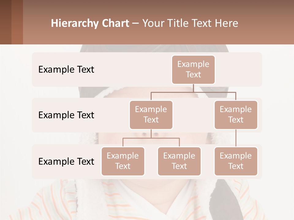 A Baby Wearing A Monkey Hat With A Name Tag PowerPoint Template