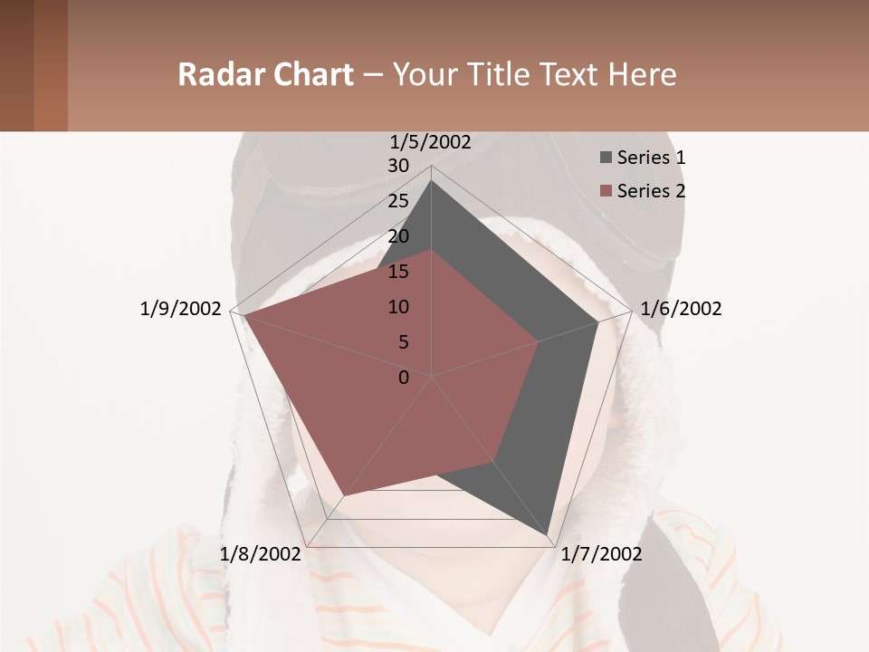 A Baby Wearing A Monkey Hat With A Name Tag PowerPoint Template