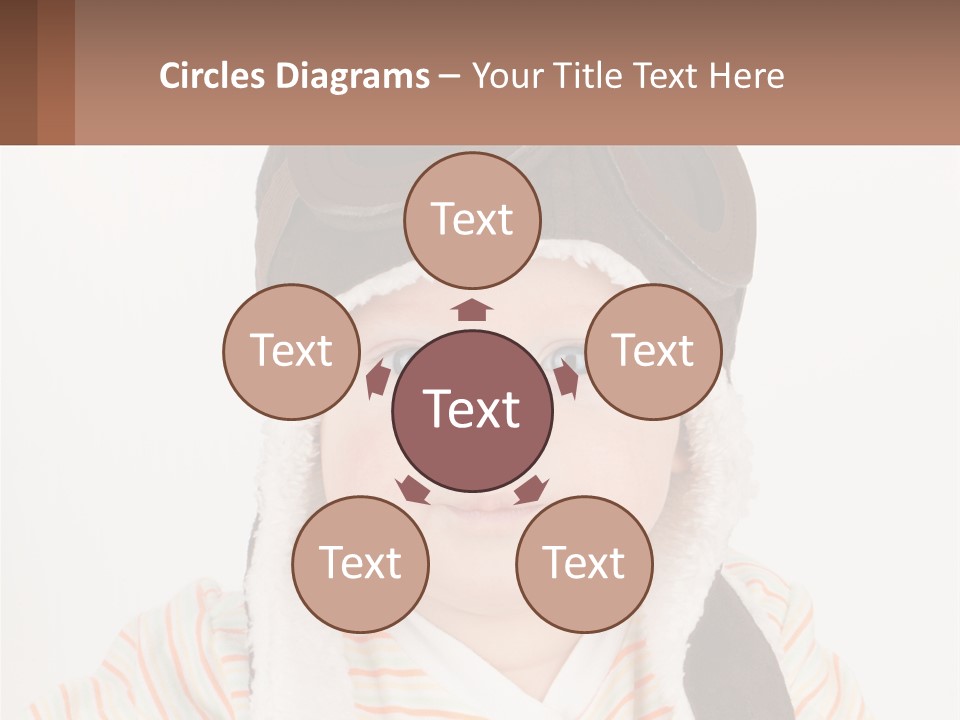 A Baby Wearing A Monkey Hat With A Name Tag PowerPoint Template