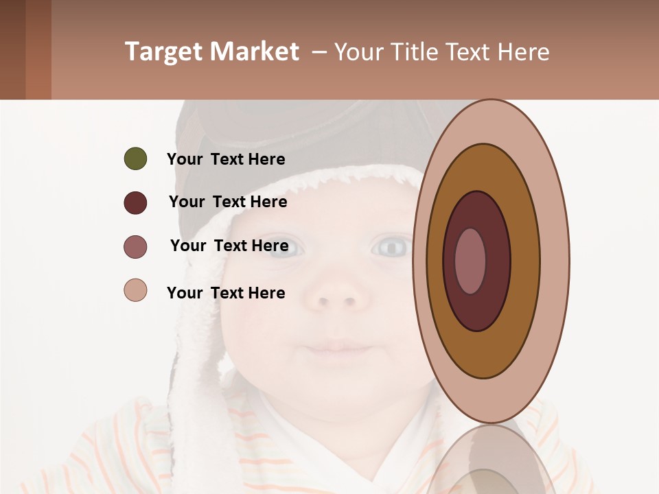 A Baby Wearing A Monkey Hat With A Name Tag PowerPoint Template