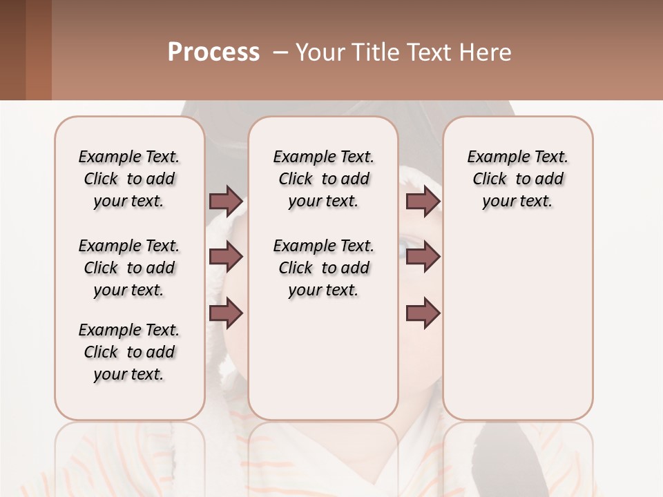 A Baby Wearing A Monkey Hat With A Name Tag PowerPoint Template