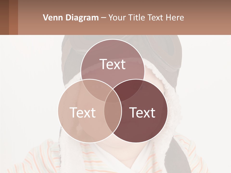 A Baby Wearing A Monkey Hat With A Name Tag PowerPoint Template