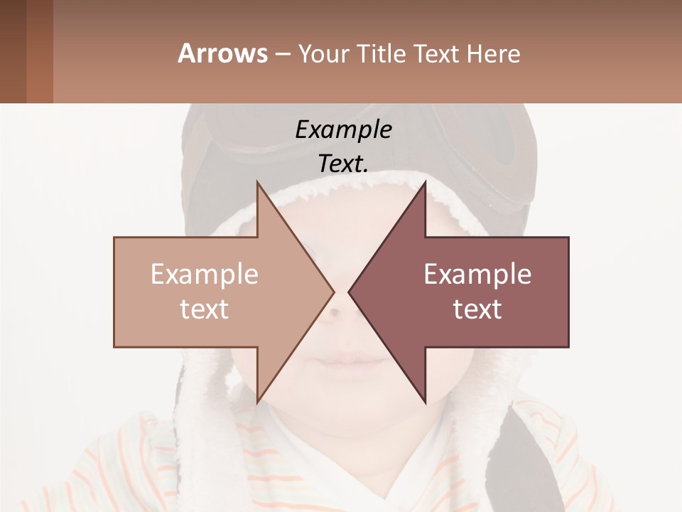 A Baby Wearing A Monkey Hat With A Name Tag PowerPoint Template