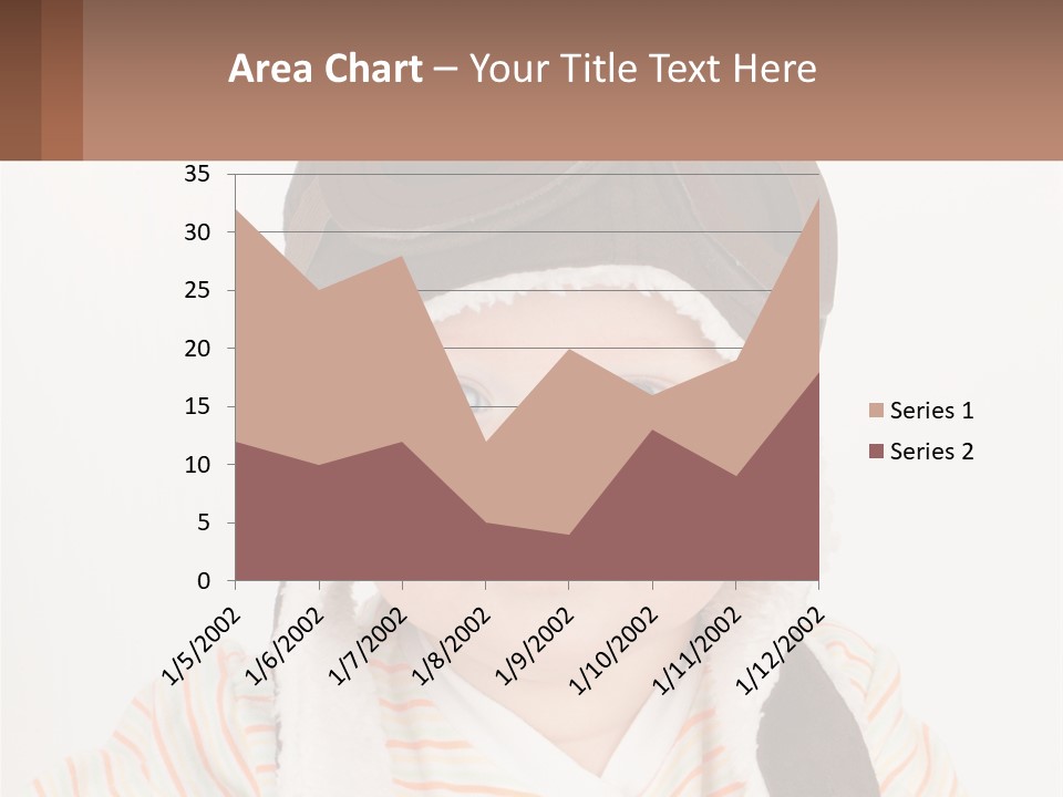 A Baby Wearing A Monkey Hat With A Name Tag PowerPoint Template