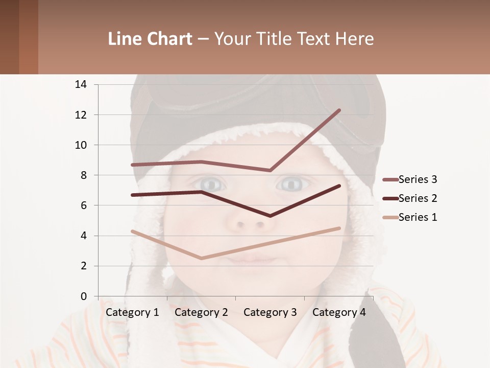 A Baby Wearing A Monkey Hat With A Name Tag PowerPoint Template
