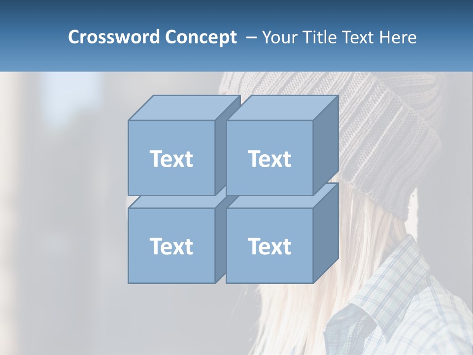 A Woman Blowing A Bubble Into Her Mouth PowerPoint Template