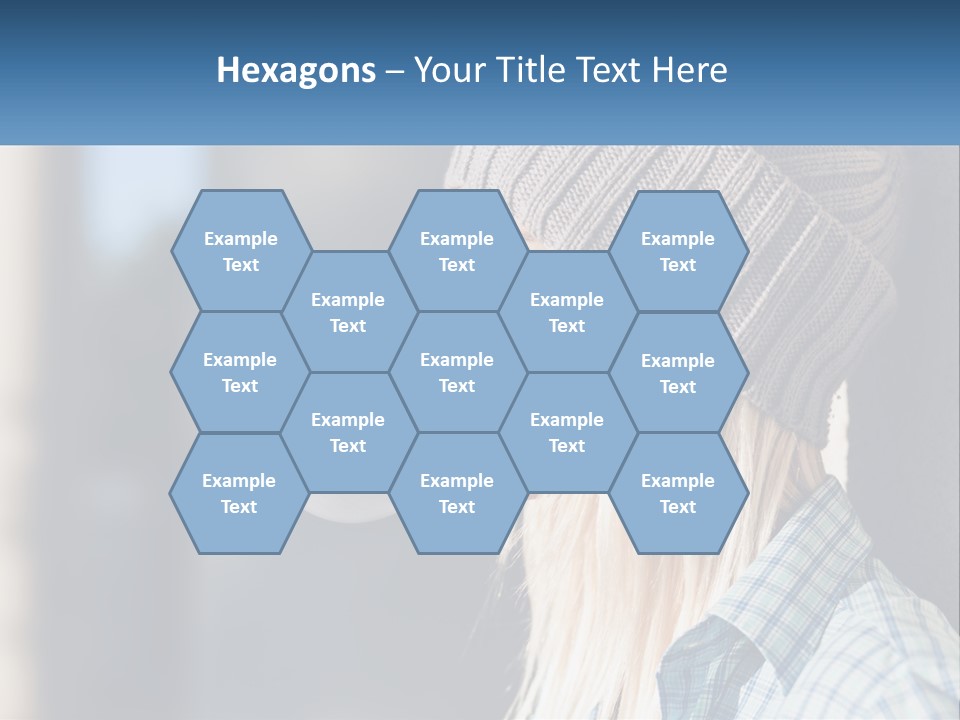 A Woman Blowing A Bubble Into Her Mouth PowerPoint Template