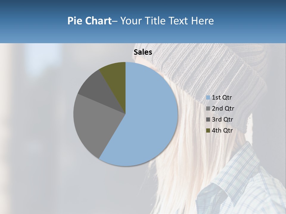 A Woman Blowing A Bubble Into Her Mouth PowerPoint Template