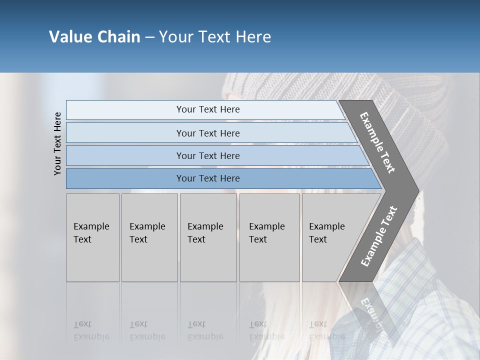 A Woman Blowing A Bubble Into Her Mouth PowerPoint Template