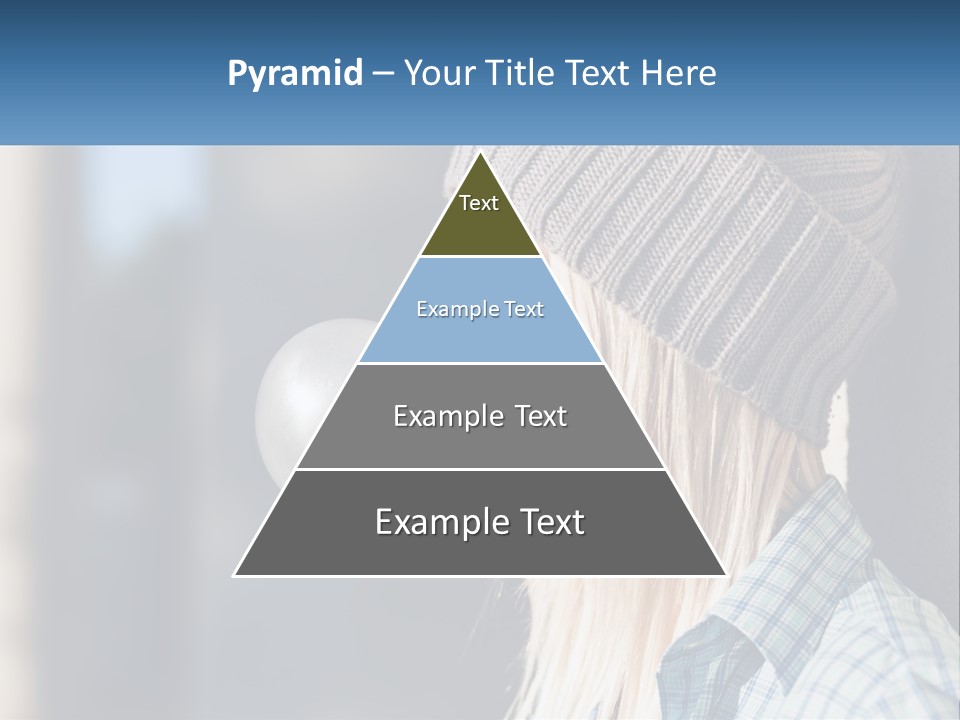 A Woman Blowing A Bubble Into Her Mouth PowerPoint Template