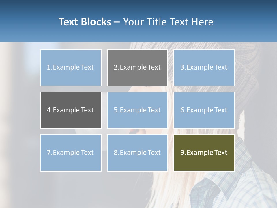 A Woman Blowing A Bubble Into Her Mouth PowerPoint Template