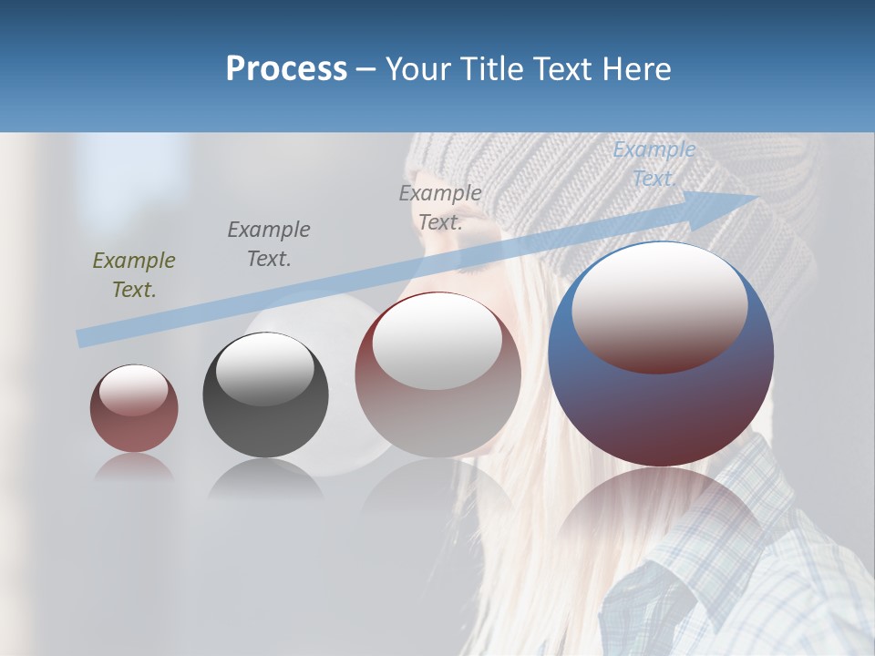 A Woman Blowing A Bubble Into Her Mouth PowerPoint Template