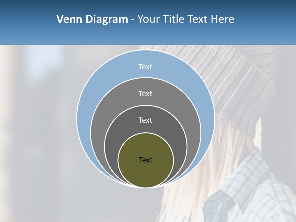 A Woman Blowing A Bubble Into Her Mouth PowerPoint Template