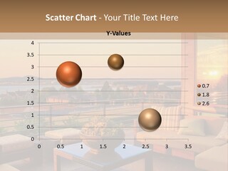 A Living Room With A View Of The Ocean PowerPoint Template