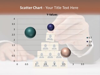A Man In A Suit Placing Blocks On Top Of A Table PowerPoint Template