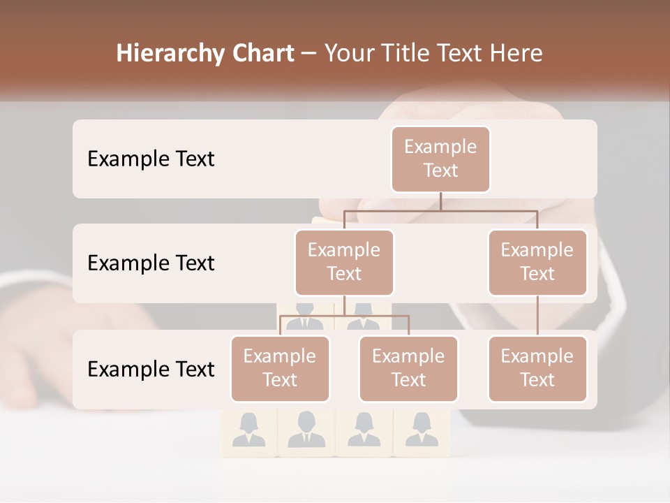 A Man In A Suit Placing Blocks On Top Of A Table PowerPoint Template