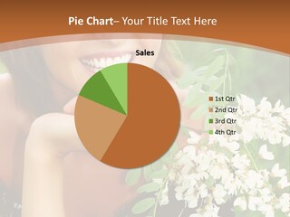 A Beautiful Woman With A Flower Powerpoint Presentation PowerPoint Template