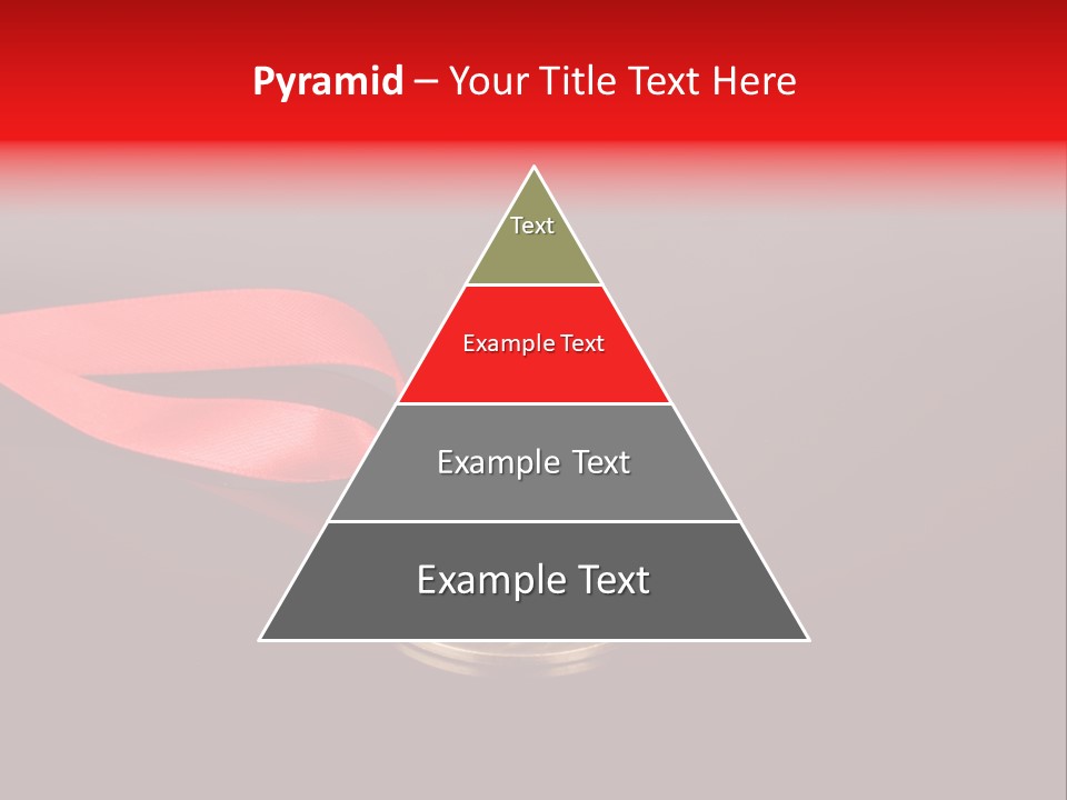 A Medal With A Red Ribbon On A Black Background PowerPoint Template