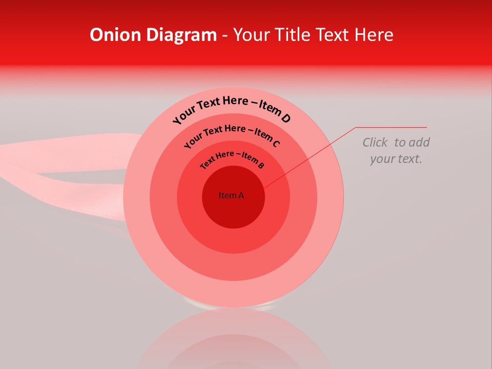 A Medal With A Red Ribbon On A Black Background PowerPoint Template