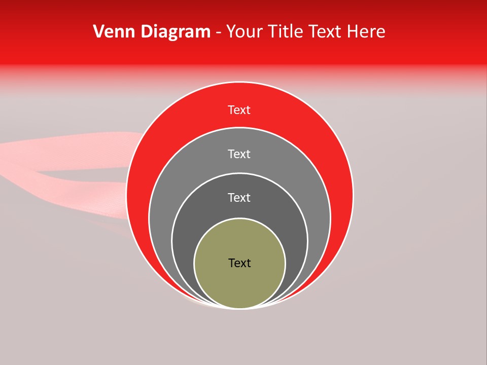 A Medal With A Red Ribbon On A Black Background PowerPoint Template